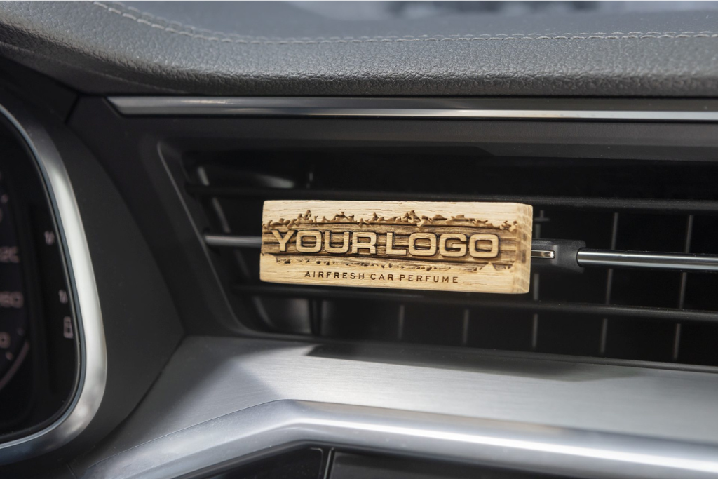 Example of a wooden diffuser car air freshener