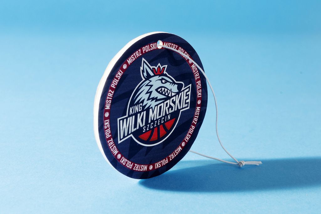 Example of Car Air Freshener's direct patented wove-board car air freshener with logo